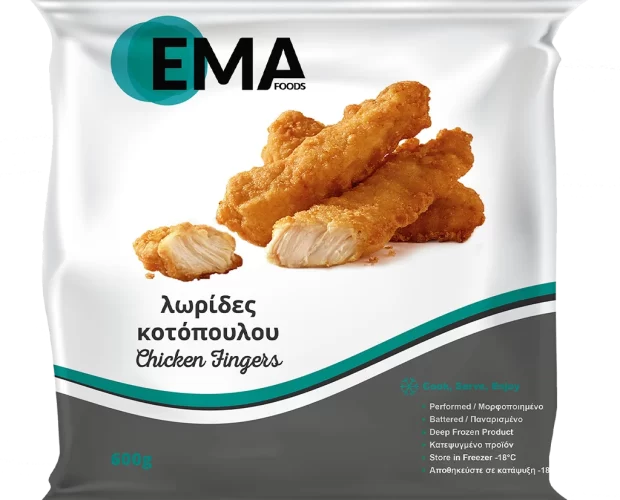 λωρίδες κοτόπουλου EMA Foods κατεψυγμένα τρόφιμα, θαλασσινά, λαχανικά, κρεατοσκευάσματα, αρτοσκευάσματα