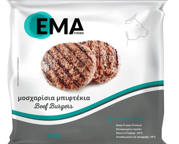 μοσχαρίσια μπιφτέκια EMA Foods κατεψυγμένα τρόφιμα, θαλασσινά, λαχανικά, κρεατοσκευάσματα, αρτοσκευάσματα