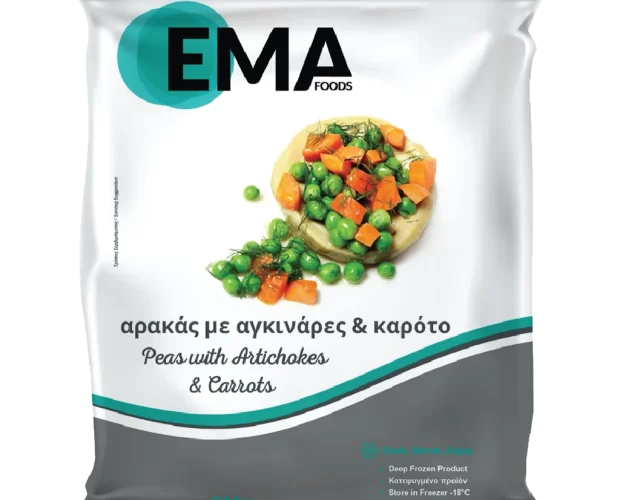 αρακάς με αγκινάρες & καρότο EMA Foods κατεψυγμένα τρόφιμα, θαλασσινά, λαχανικά, κρεατοσκευάσματα, αρτοσκευάσματα