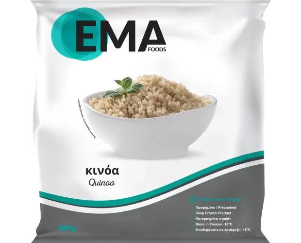 κινόα EMA Foods κατεψυγμένα τρόφιμα, θαλασσινά, λαχανικά, κρεατοσκευάσματα, αρτοσκευάσματα