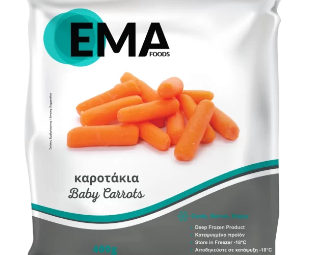 καροτάκια EMA Foods κατεψυγμένα τρόφιμα, θαλασσινά, λαχανικά, κρεατοσκευάσματα, αρτοσκευάσματα