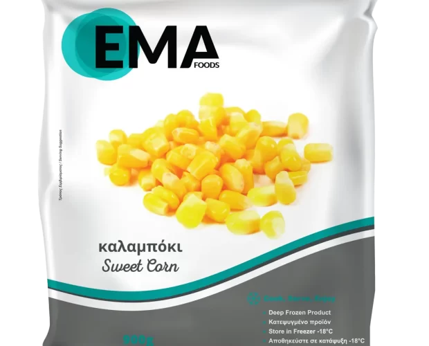 καλαμπόκι EMA Foods κατεψυγμένα τρόφιμα, θαλασσινά, λαχανικά, κρεατοσκευάσματα, αρτοσκευάσματα