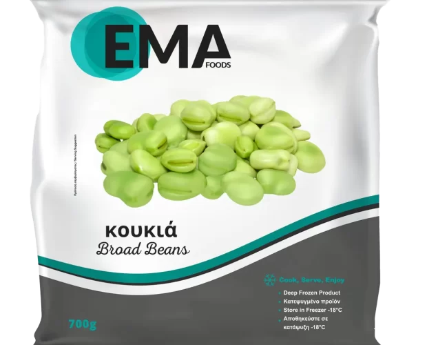 κουκιά EMA Foods κατεψυγμένα τρόφιμα, θαλασσινά, λαχανικά, κρεατοσκευάσματα, αρτοσκευάσματα