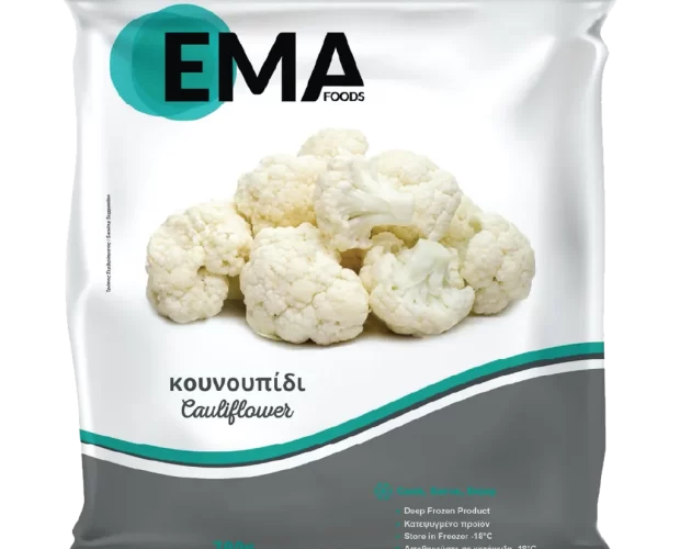 κουνουπίδι EMA Foods κατεψυγμένα τρόφιμα, θαλασσινά, λαχανικά, κρεατοσκευάσματα, αρτοσκευάσματα