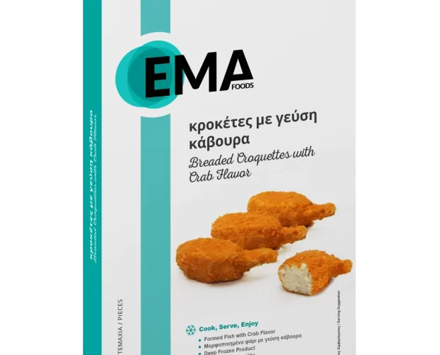 κροκέτες με γεύση κάβουρα EMA Foods κατεψυγμένα τρόφιμα, θαλασσινά, λαχανικά, κρεατοσκευάσματα, αρτοσκευάσματα