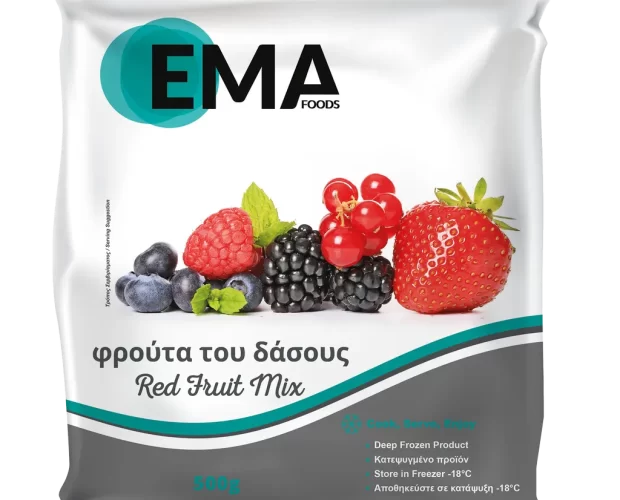 φρούτα του δάσους EMA Foods κατεψυγμένα τρόφιμα, θαλασσινά, λαχανικά, κρεατοσκευάσματα, αρτοσκευάσματα